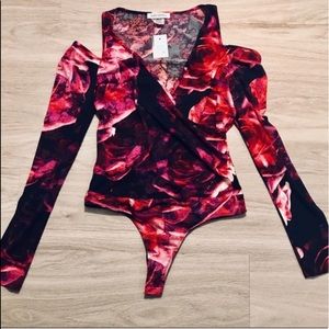 Floral Cold Shoulder Bodysuit